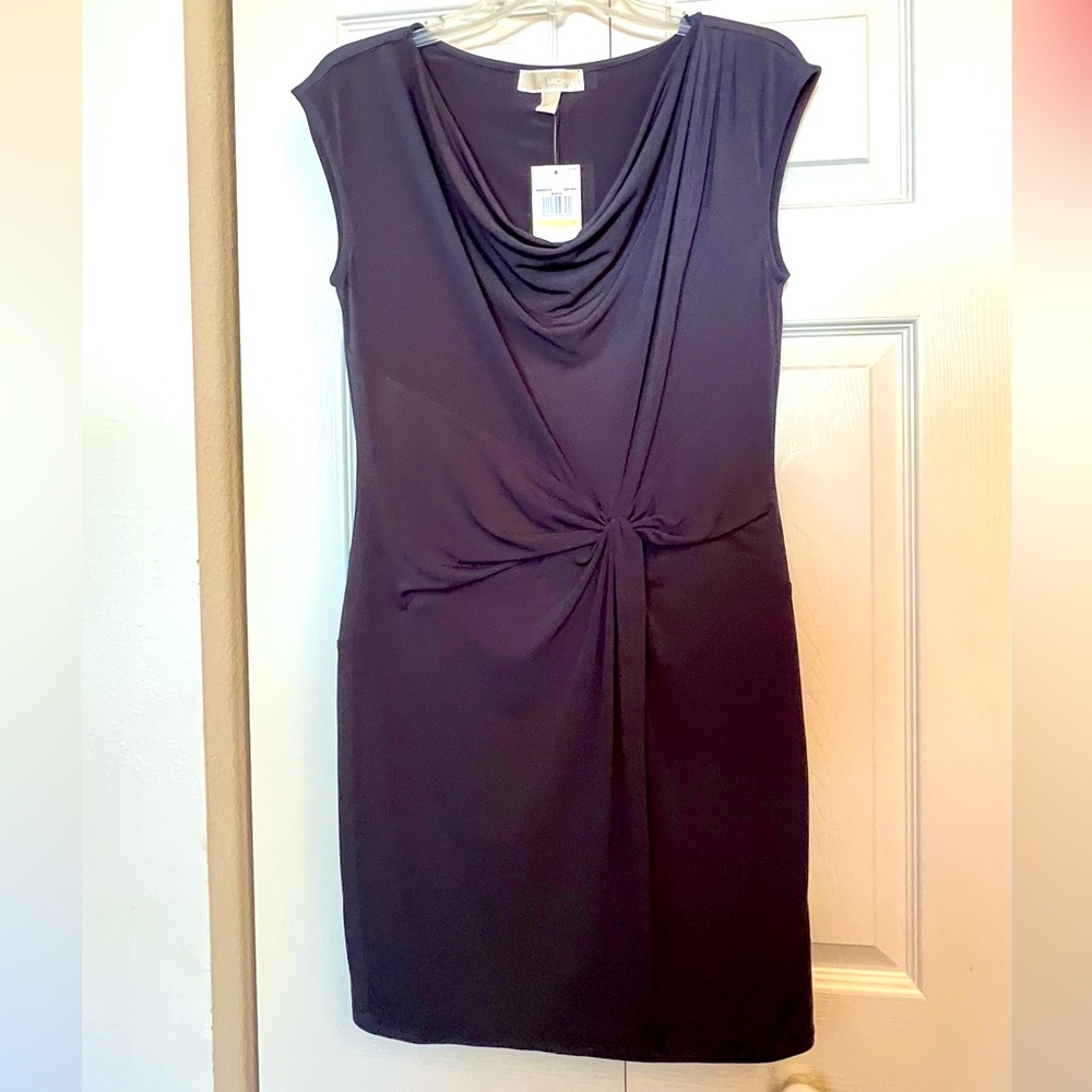 Michael Kors Navy Bodycon Sheath Dress